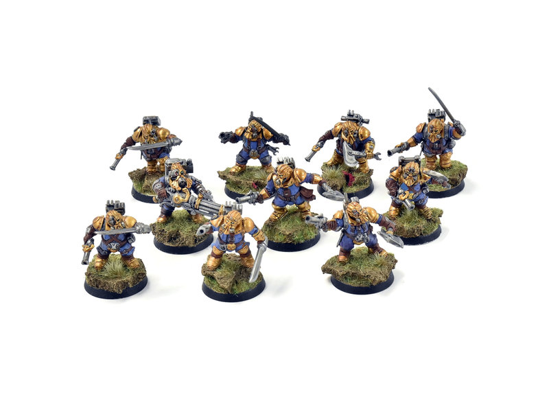 Games Workshop KHARADRON OVERLORDS 10 Arkanaut Company #2 WELL PAINTED Sigmar