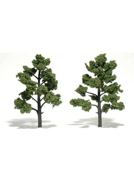 Woodland Scenics - Ready Made Realistic Trees - Light Green- 2 Trees (5-6 inches) TR1512