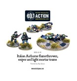 Warlord Games Bolt Action (2nd Edition) - Italian - Paracadutisti flamethrower, sniper & light mortar teams