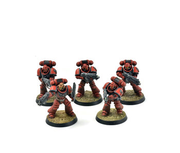 BLOOD ANGELS 5 Intercessors #1 WELL PAINTED Warhammer 40K