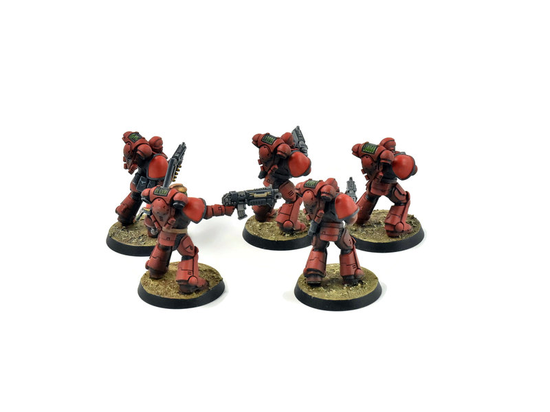 Games Workshop BLOOD ANGELS 5 Intercessors #1 WELL PAINTED Warhammer 40K