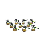 Games Workshop NECRONS 10 necron warriors #1 WELL PAINTED 40K