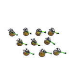 Games Workshop NECRONS 10 necron warriors #1 WELL PAINTED 40K