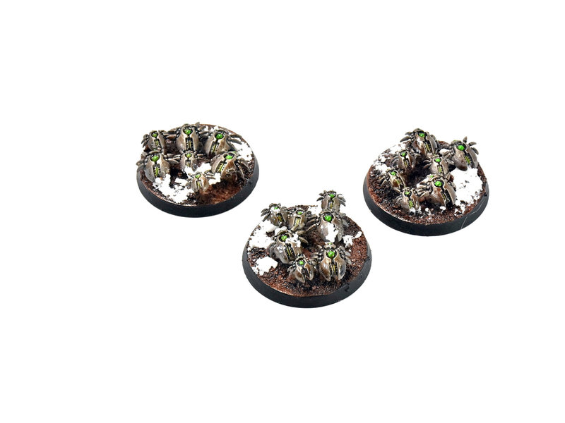 Games Workshop NECRONS 3 Canoptek Scarab Swarms #3 WELL PAINTED new version 40k