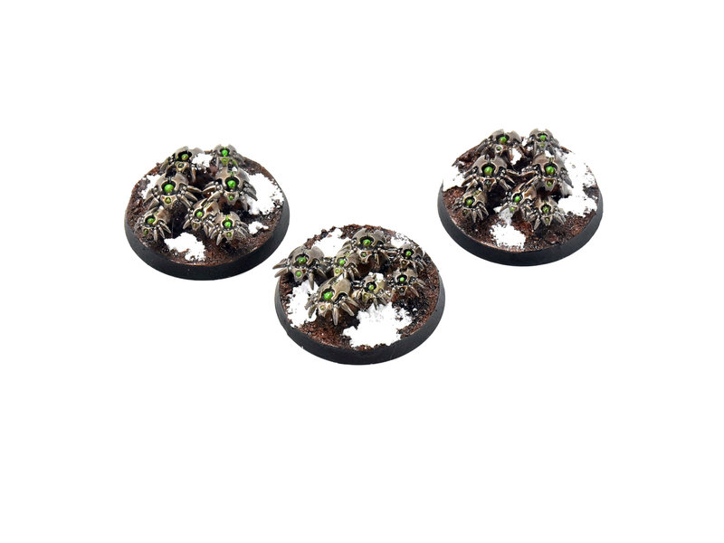 Games Workshop NECRONS 3 Canoptek Scarab Swarms #1 WELL PAINTED new version 40k