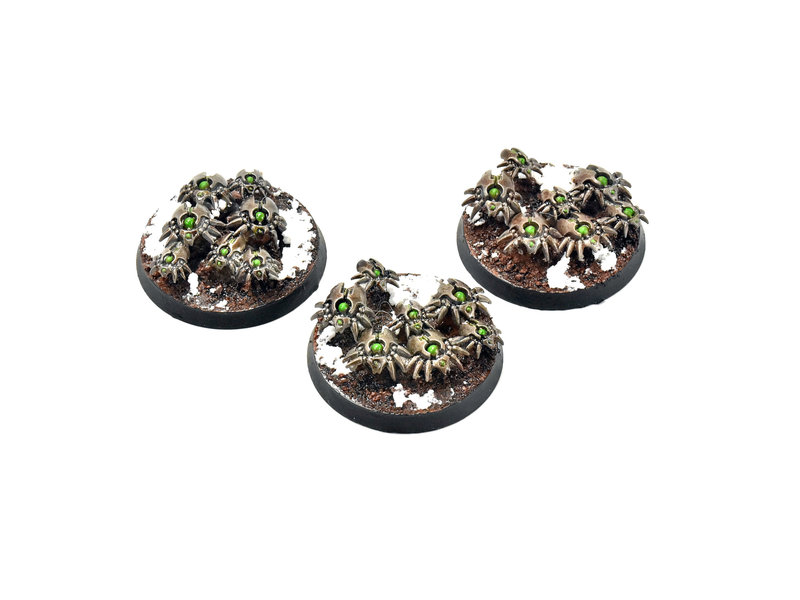 Games Workshop NECRONS 3 Canoptek Scarab Swarms #2 WELL PAINTED new version 40k