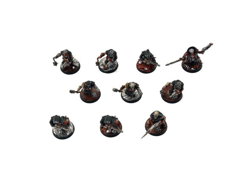 Games Workshop CHAOS SPACE MARINES 10 Chaos Cultists #2 PRO PAINTED Warhammer 40k