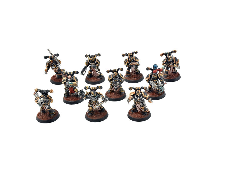 Games Workshop CHAOS SPACE MARINES 10 Chaos Space Marines #1 PRO PAINTED 40k