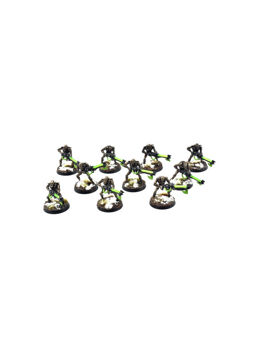 NECRONS 10 NECRON Warriors #5 WELL PAINTED Warhammer 40k