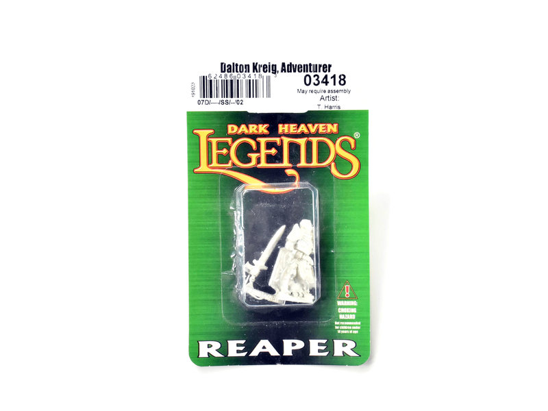 REAPER Miniatures Dalton Kreig, Adventurer METAL