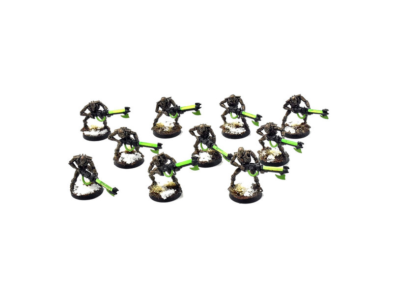 Games Workshop NECRONS 10 NECRON Warriors #1 WELL PAINTED Warhammer 40k