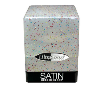 Ultra Pro Deck Box Satin Cube Glitter Clear