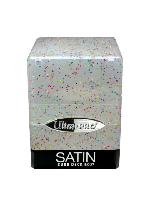 Ultra Pro Deck Box Satin Cube Glitter Clear
