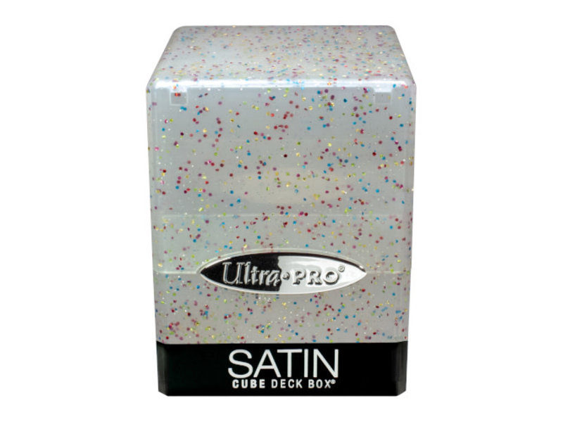 Ultra Pro Ultra Pro Deck Box Satin Cube Glitter Clear