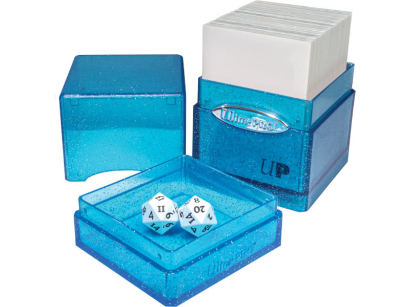 Ultra Pro Ultra Pro Deck Box Satin Tower Glitter Blue