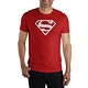 Superman - S White Logo Men'S Red Tee