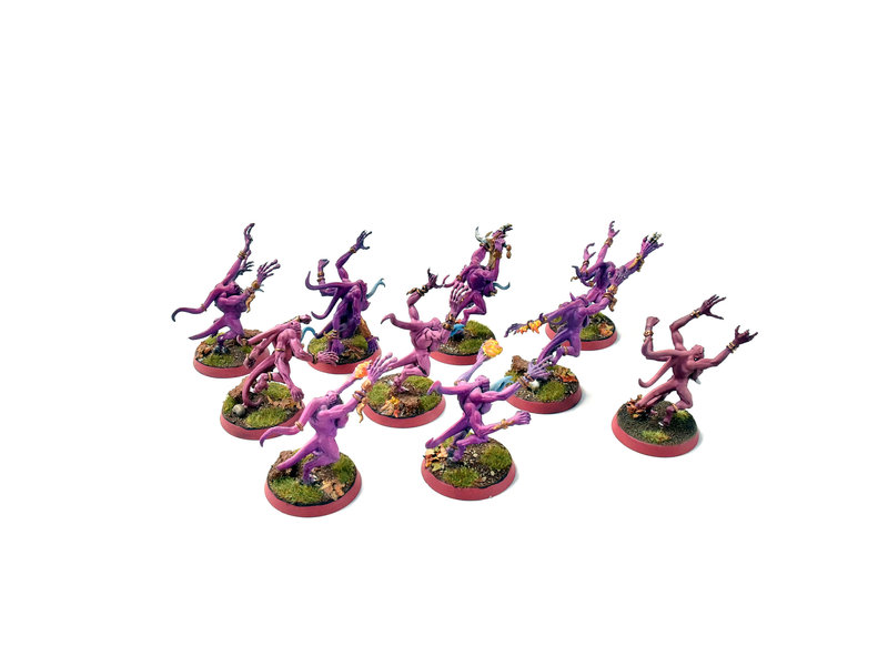 Games Workshop THOUSAND SONS 10 Pink Horrors #5 PRO PAINTED Warhammer 40K