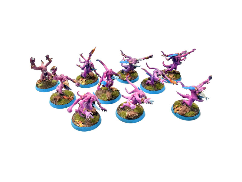 Games Workshop THOUSAND SONS 10 Pink Horrors #2 PRO PAINTED Warhammer 40K