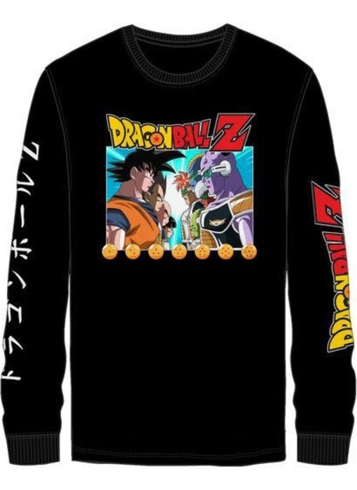 Dragon Ball Z - M  Group Shot Men’S Black Long Sleeve Tee Shirt