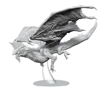 D&D Unpainted Minis Adult Silver Dragon