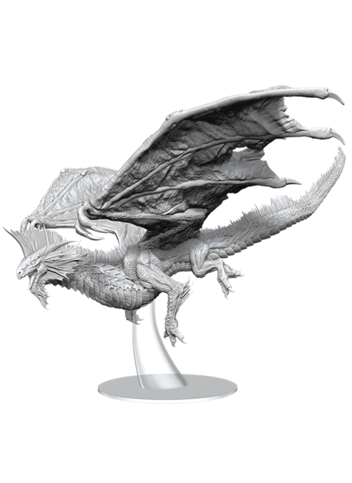 D&D Unpainted Minis Adult Silver Dragon
