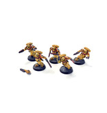 Games Workshop SPACE MARINES 5 Assault Intercessors #2  WELL PAINTED IMPERIAL FISTS