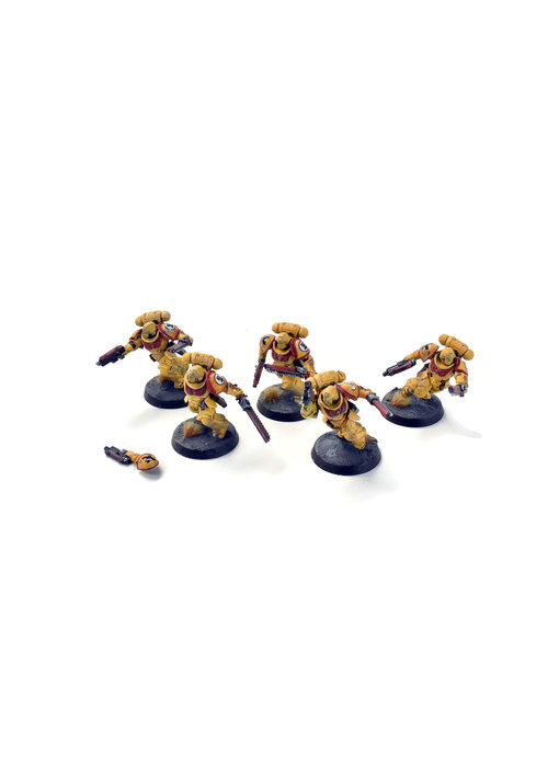 SPACE MARINES 5 Assault Intercessors #2  WELL PAINTED IMPERIAL FISTS