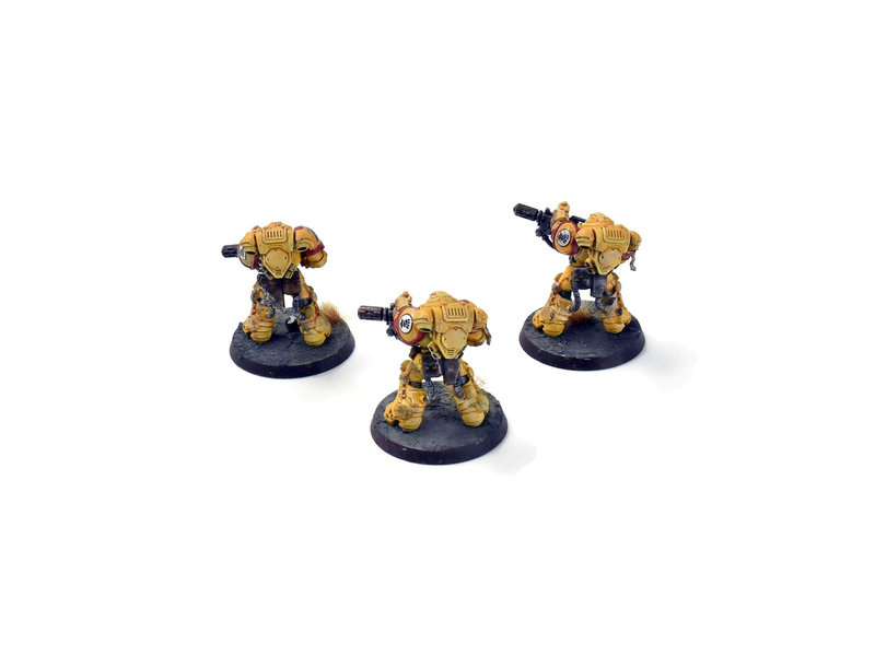 Games Workshop SPACE MARINES 3 Primaris Eradicators #1  WELL PAINTED 40K IMPERIAL FISTS