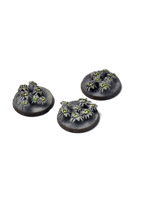 NECRONS 3 Scarab Swarm Bases #2 Warhammer 40K WELL PAINTED