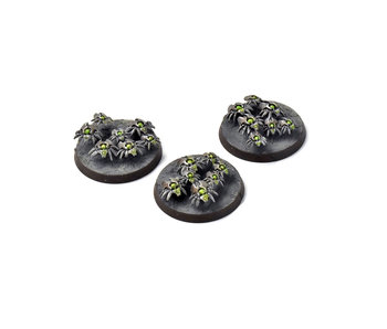 NECRONS 3 Scarab Swarm Bases #1 Warhammer 40K WELL PAINTED