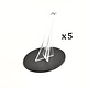 5 * 120mm Oval Base with Transparent Flight Stand