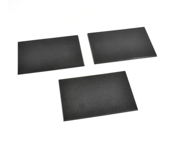 3 * 100mm x 150mm rectangle Bases