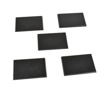 5 * 50mm x 75mm rectangle Bases