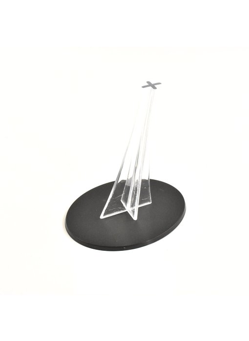 1 * 120mm Oval Base with Transparent Flight Stand