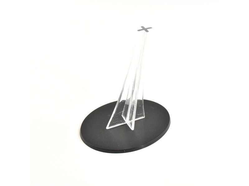 1 * 120mm Oval Base with Transparent Flight Stand