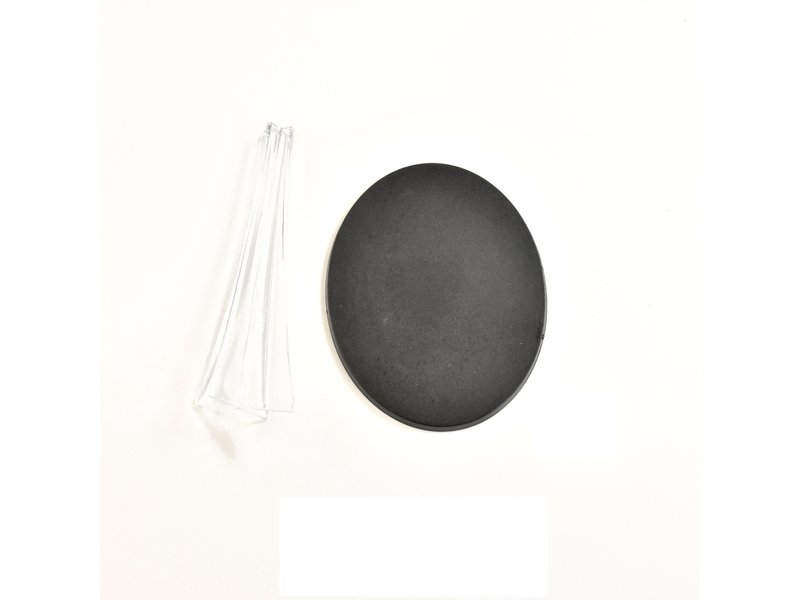 1 * 120mm Oval Base with Transparent Flight Stand