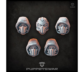 Puppetswar Ninja Veteran Heads  (S502)