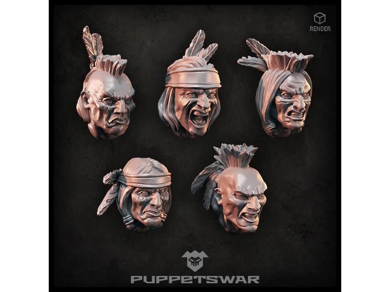 Puppetswar Puppetswar Native American Heads (S493)