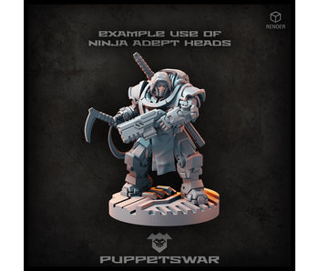 Puppetswar Ninja Adept Heads (S503)