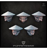 Puppetswar Puppetswar Dragon Ashigaru Helmets (S492)