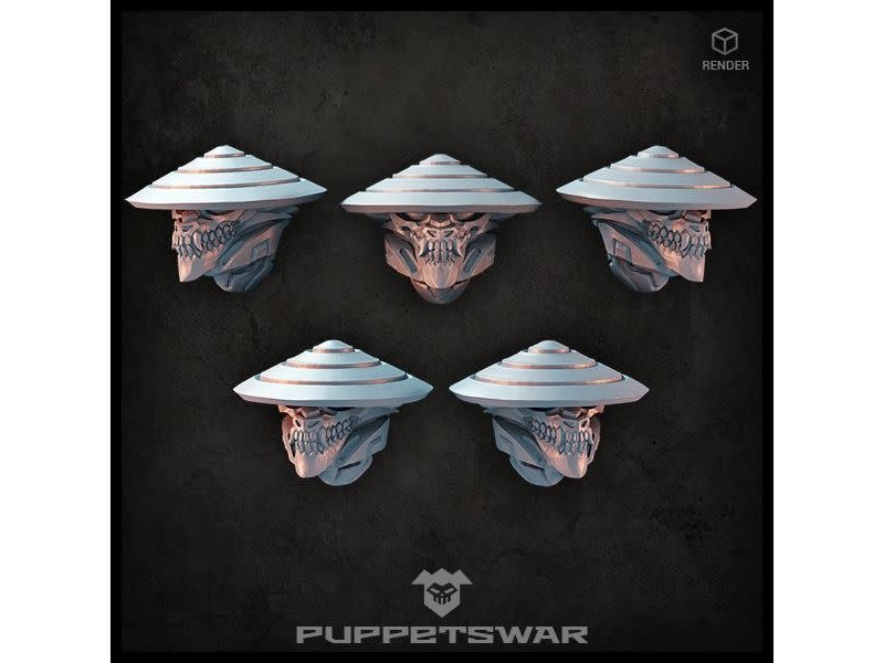 Puppetswar Puppetswar Dragon Ashigaru Helmets (S492)