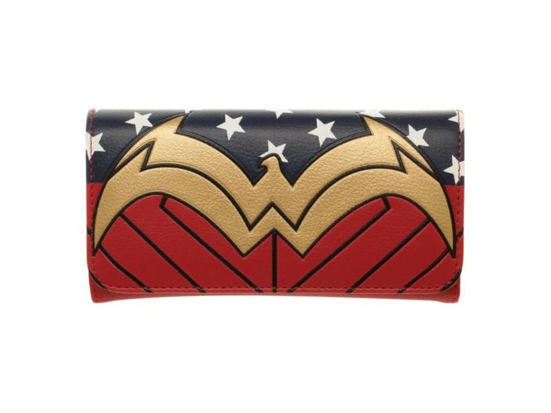 Bioworld Dc Comics - Wonder Woman - Crest Juniors Classic Flap Wallet