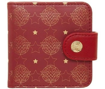 Dc Comics - Wonderwoman Jewelry Set With Pu Leather Compact Mirror