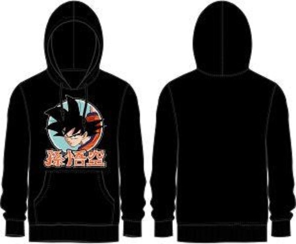 Bioworld Dragon Ball Z XL Son Goku Black Hoodie Au Royaume Des Titans