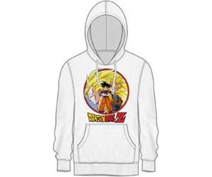 Dragon Ball Z XL Goku Mens White Hoodie Kingdom of the Titans