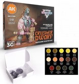 AK Interactive AK Interactive Wargame Starter Set - Crusher Dwarf (14 Colors & 1 Figure)