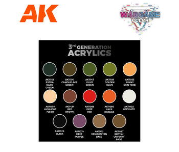 AK Interactive MODEL PAINT 3G NEON Color Set Acylics AK-11610