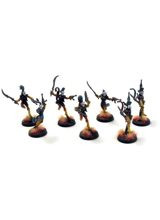 HARLEQUINS 7 Troupes #1 WELL PAINTED One Missing Arm Warhammer 40K