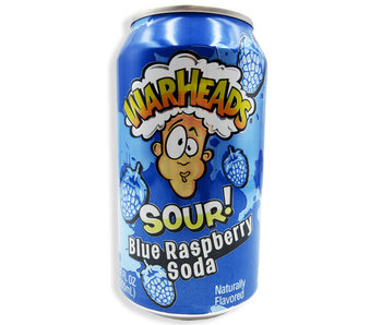 Warheads - Sour! Blue Raspberry Soda (355mL)