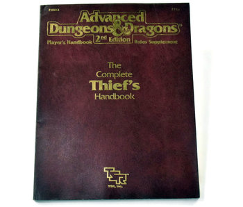 DUNGEONS & DRAGONS Complete Thief's Handbook OK condition Missing Creation Sheet